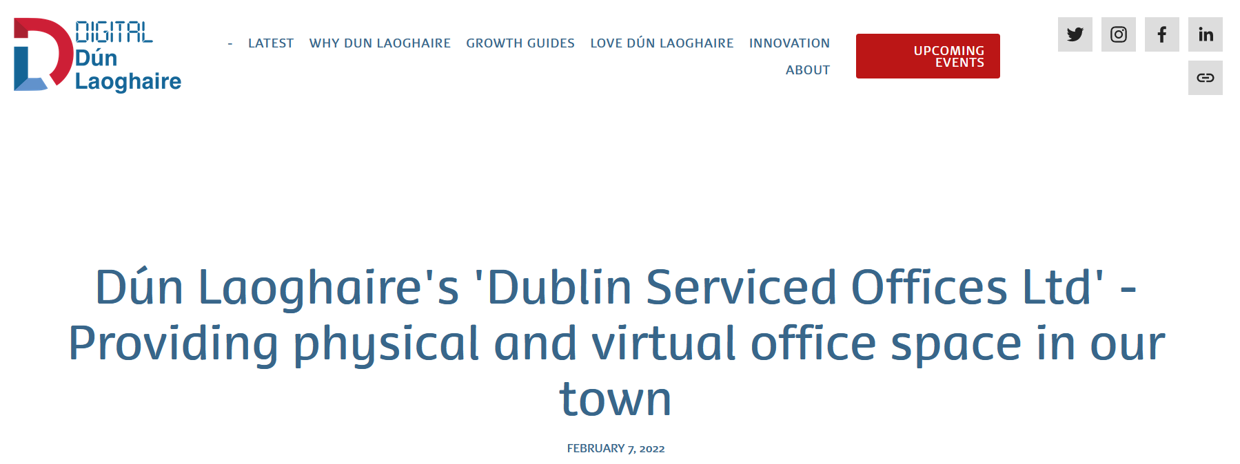 Dún Laoghaire's 'Dublin Serviced Offices Ltd' - Providing physical and virtual office