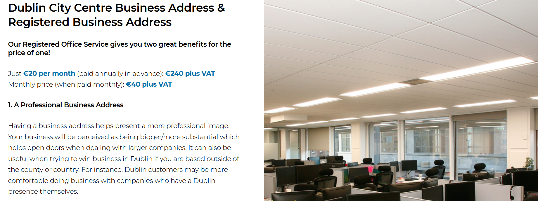 Registered Business Address Dublin